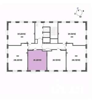 2-к квартира, вторичка, 48м2, 12/14 этаж