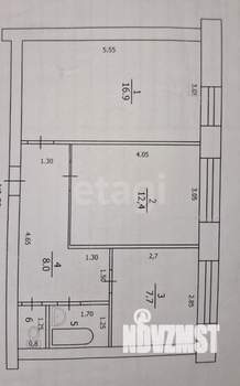 2-к квартира, вторичка, 48м2, 1/5 этаж