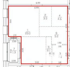 Студия квартира, вторичка, 42м2, 16/24 этаж