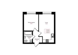 1-к квартира, вторичка, 36м2, 10/25 этаж