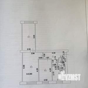 3-к квартира, вторичка, 59м2, 1/5 этаж