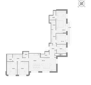 2-к квартира, вторичка, 128м2, 21/22 этаж