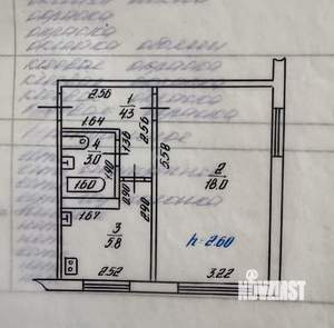 1-к квартира, вторичка, 31м2, 1/5 этаж