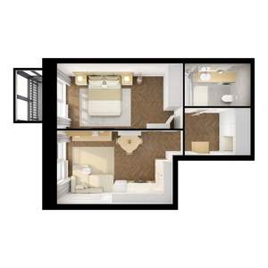 1-к квартира, вторичка, 45м2, 17/17 этаж