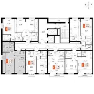 2-к квартира, вторичка, 48м2, 3/19 этаж