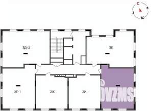 2-к квартира, вторичка, 60м2, 8/8 этаж