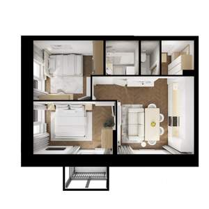 2-к квартира, вторичка, 51м2, 17/17 этаж