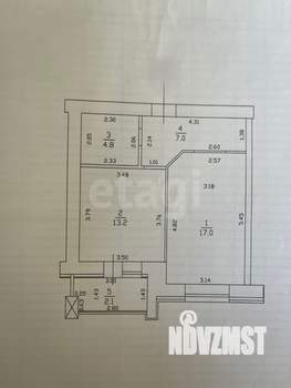 1-к квартира, вторичка, 42м2, 6/10 этаж
