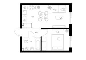 1-к квартира, вторичка, 34м2, 6/24 этаж