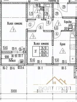 2-к квартира, вторичка, 46м2, 16/17 этаж