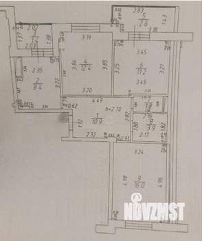 3-к квартира, вторичка, 65м2, 9/12 этаж