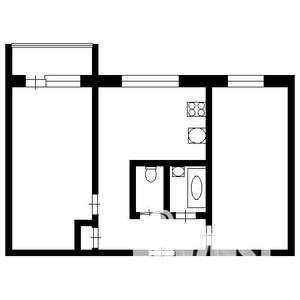 2-к квартира, вторичка, 43м2, 3/5 этаж