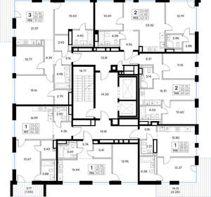 3-к квартира, вторичка, 91м2, 6/8 этаж