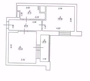 1-к квартира, вторичка, 43м2, 3/18 этаж