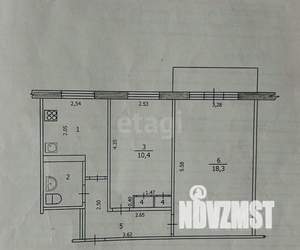 2-к квартира, вторичка, 44м2, 3/5 этаж