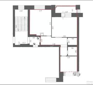 2-к квартира, вторичка, 67м2, 5/7 этаж