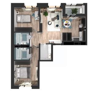 2-к квартира, вторичка, 67м2, 2/23 этаж
