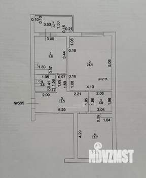 2-к квартира, вторичка, 65м2, 11/16 этаж