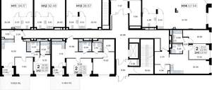 2-к квартира, вторичка, 68м2, 1/8 этаж