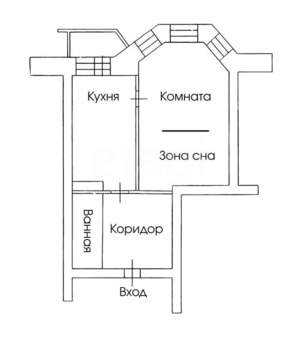 1-к квартира, вторичка, 51м2, 2/10 этаж