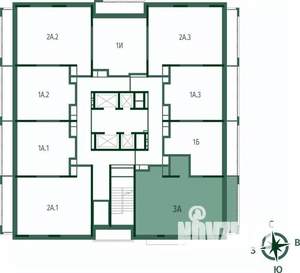 3-к квартира, вторичка, 73м2, 25/25 этаж