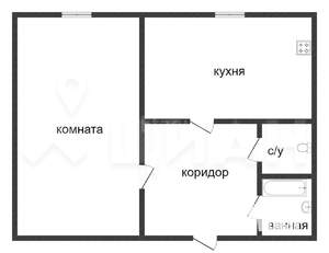 1-к квартира, вторичка, 35м2, 4/5 этаж