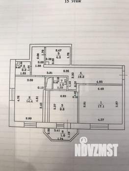 2-к квартира, вторичка, 66м2, 15/22 этаж