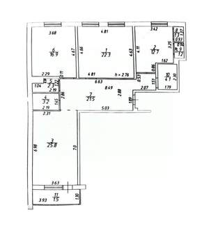 3-к квартира, вторичка, 114м2, 4/24 этаж