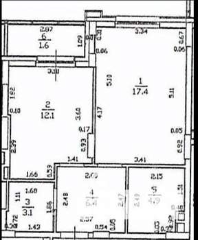 1-к квартира, вторичка, 44м2, 1/5 этаж