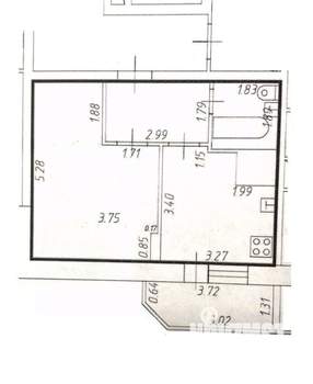 1-к квартира, вторичка, 34м2, 4/18 этаж