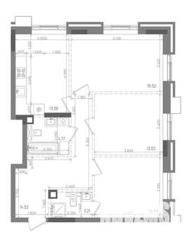 3-к квартира, вторичка, 78м2, 8/14 этаж