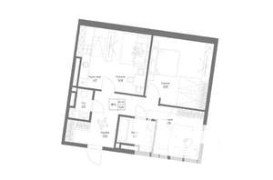 3-к квартира, строящийся дом, 73м2, 4/4 этаж