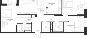 3-к квартира, вторичка, 88м2, 5/23 этаж