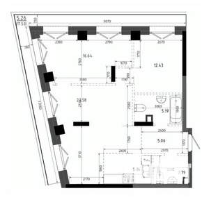 2-к квартира, вторичка, 78м2, 9/19 этаж