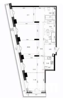 3-к квартира, вторичка, 119м2, 4/19 этаж