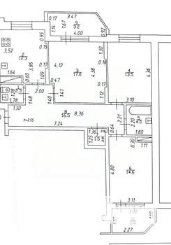3-к квартира, вторичка, 82м2, 8/18 этаж