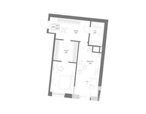 2-к квартира, вторичка, 61м2, 1/4 этаж