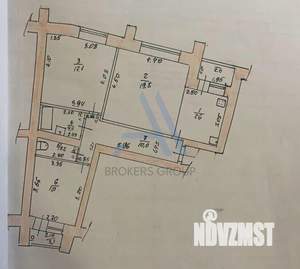 3-к квартира, вторичка, 74м2, 3/9 этаж