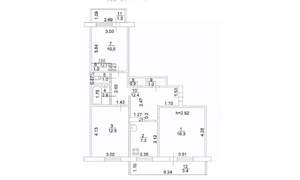 3-к квартира, вторичка, 66м2, 8/9 этаж