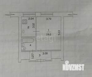 1-к квартира, вторичка, 33м2, 8/12 этаж