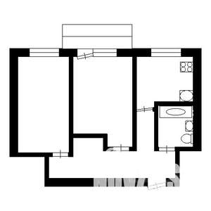 2-к квартира, вторичка, 42м2, 5/5 этаж