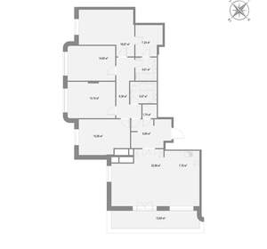 2-к квартира, вторичка, 154м2, 20/22 этаж