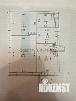 2-к квартира, вторичка, 52м2, 11/25 этаж