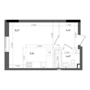 1-к квартира, вторичка, 29м2, 11/14 этаж