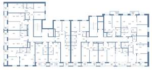 2-к квартира, строящийся дом, 68м2, 2/13 этаж