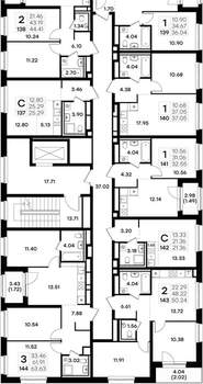 3-к квартира, вторичка, 64м2, 4/8 этаж