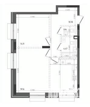2-к квартира, вторичка, 62м2, 11/14 этаж