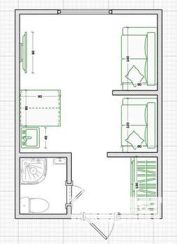 Студия квартира, вторичка, 15м2, 1/9 этаж
