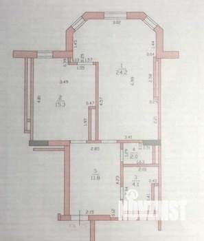 1-к квартира, вторичка, 58м2, 4/9 этаж