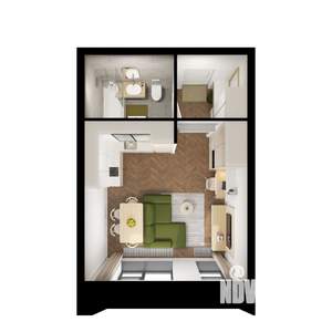 Студия квартира, вторичка, 27м2, 6/8 этаж